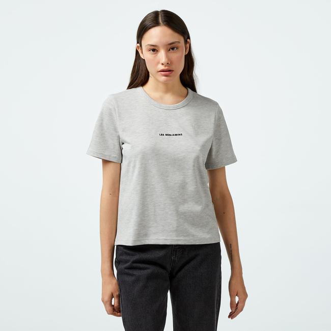  Les Benjamins 403 Kadın Gri T-Shirt