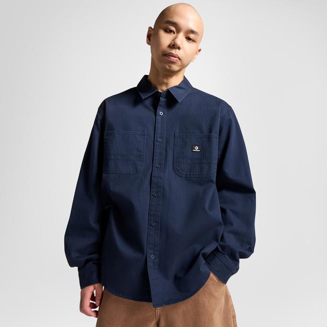  Converse Erkek Cepli Lacivert Gömlek