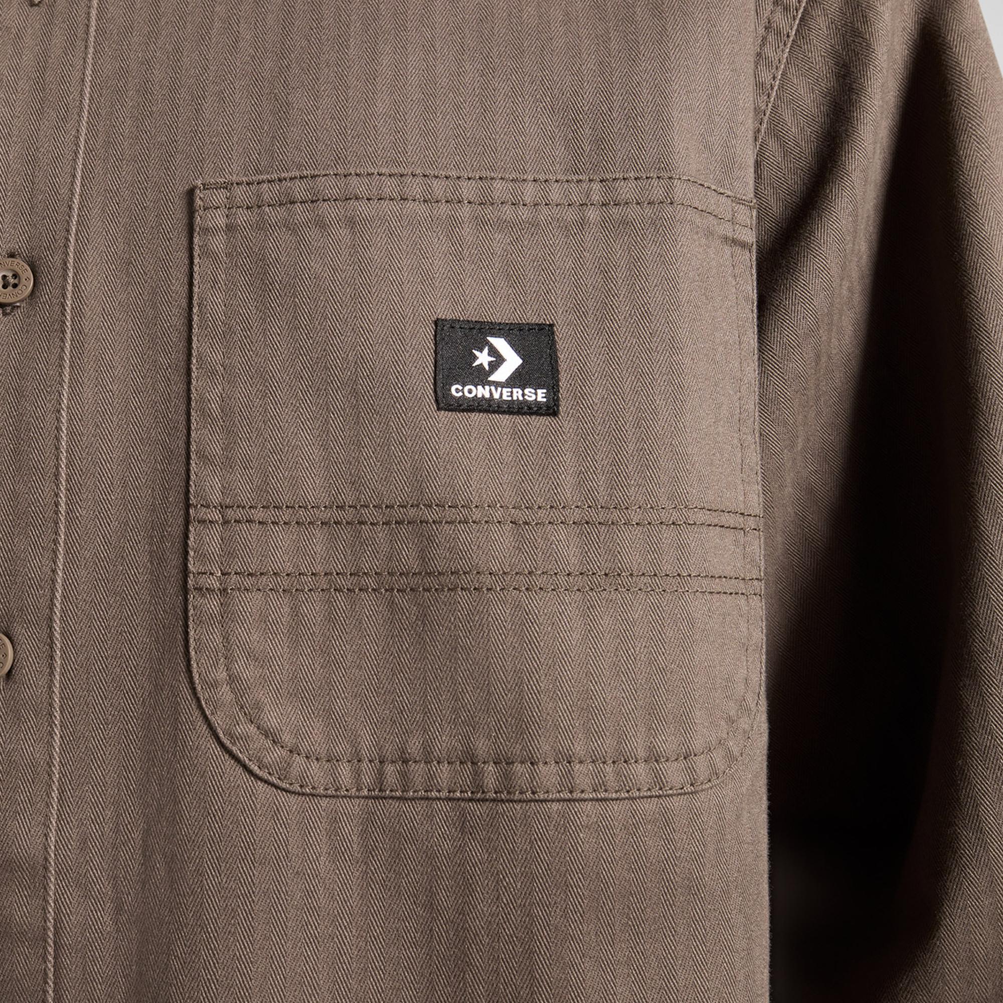 Converse Erkek Cepli Kahverengi Gömlek