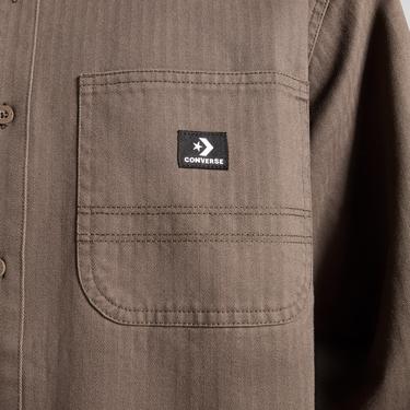  Converse Erkek Cepli Kahverengi Gömlek