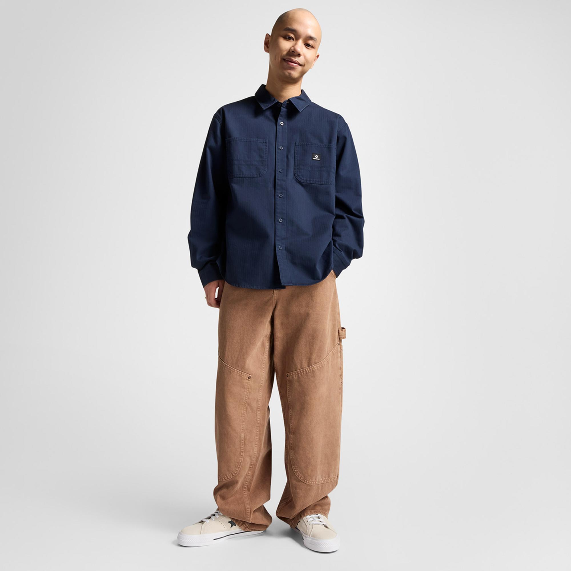 Converse Erkek Cepli Lacivert Gömlek