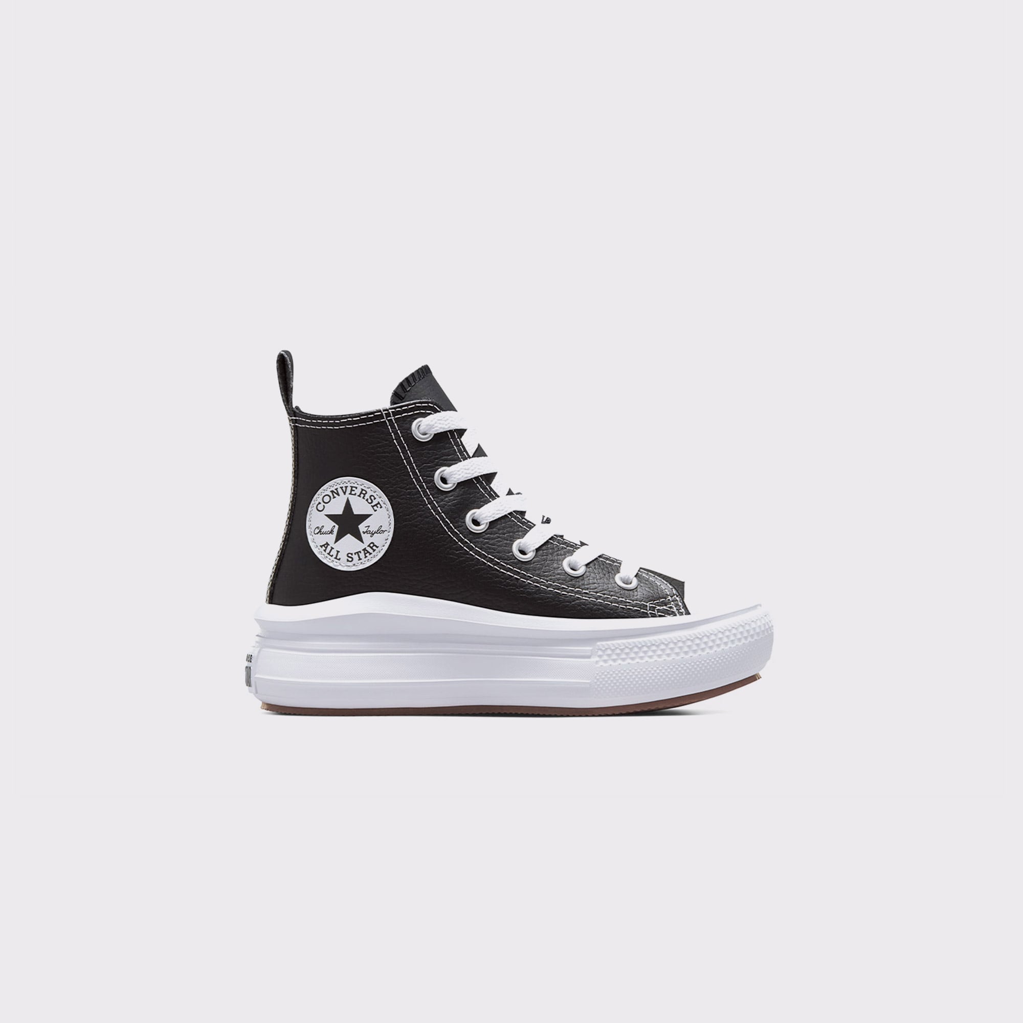  Converse Chuck Taylor All Star Move Platform Çocuk Siyah Deri Sneaker
