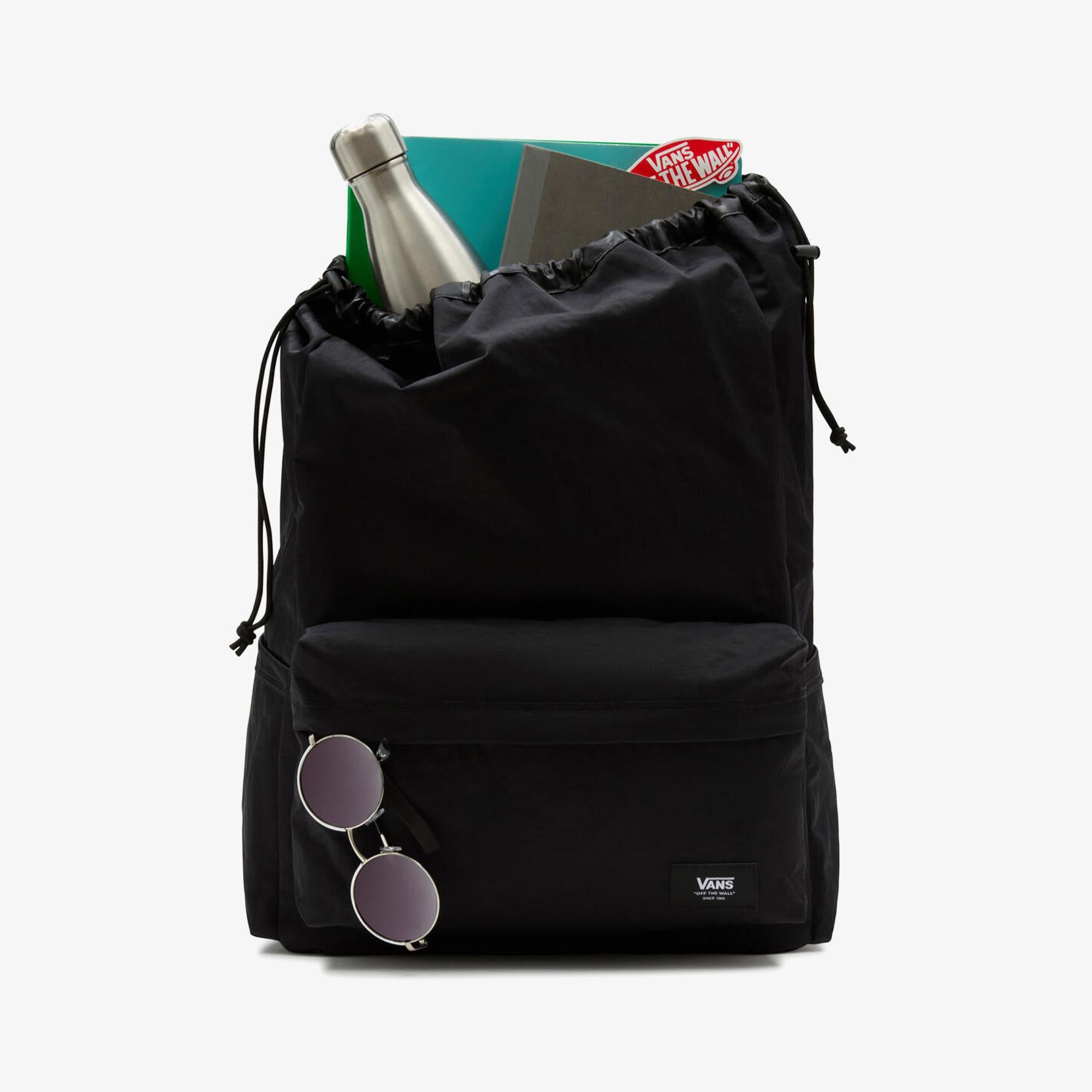 Vans Old Skool Cinch Büzgülü Kadın Siyah Sırt Çantası