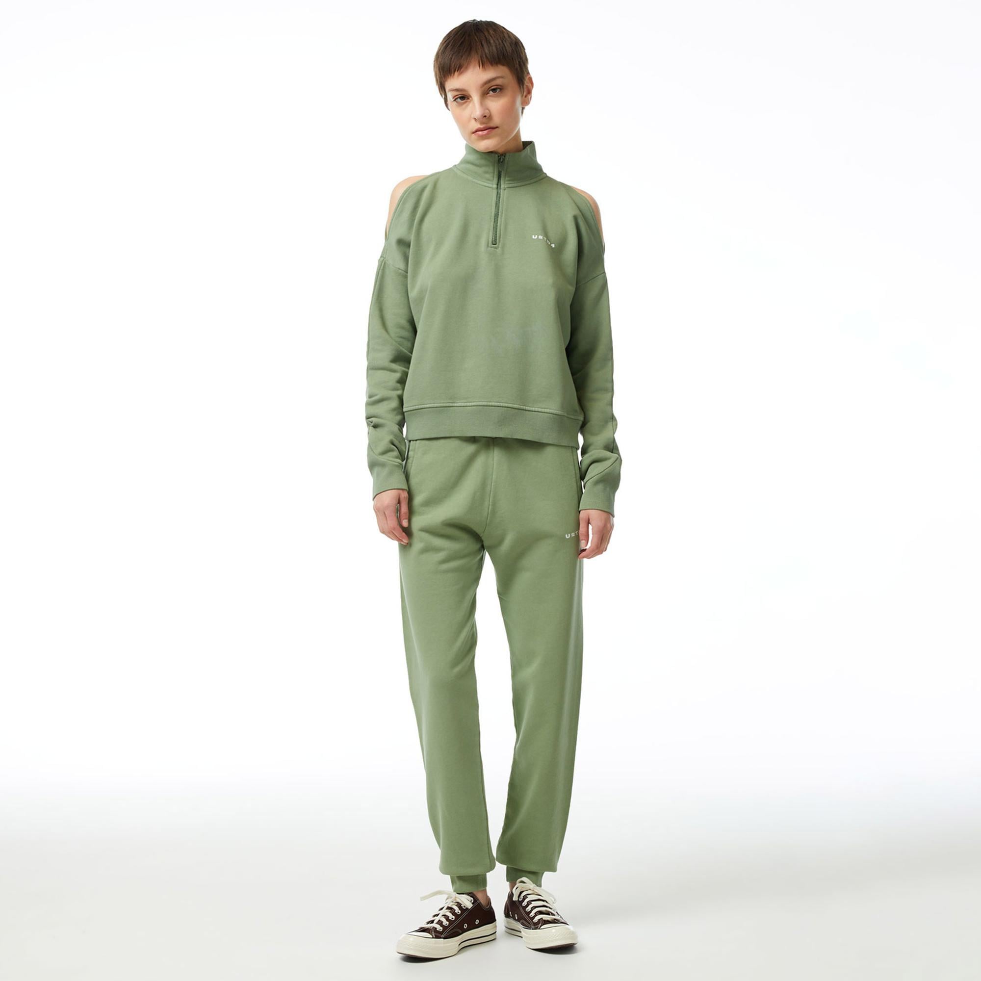 UNITED4 Classic Kadın Haki Sweatshirt