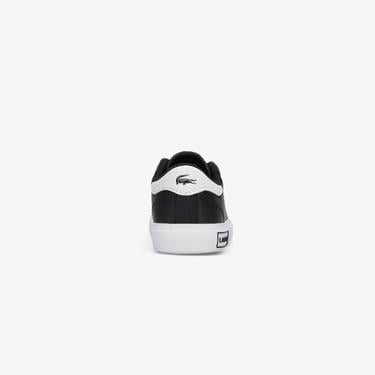  Lacoste POWERCOURT Bebek Siyah/Beyaz Sneaker
