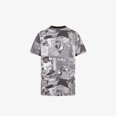  Jordan MJ Brooklyn Collage Çocuk Siyah/Beyaz Kısa Kol T-Shirt