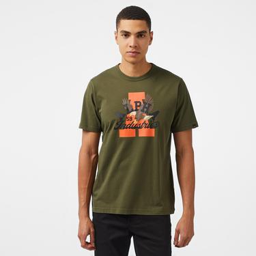  Alpha Industries Alpha Eagle Unisex Yeşil T-Shirt