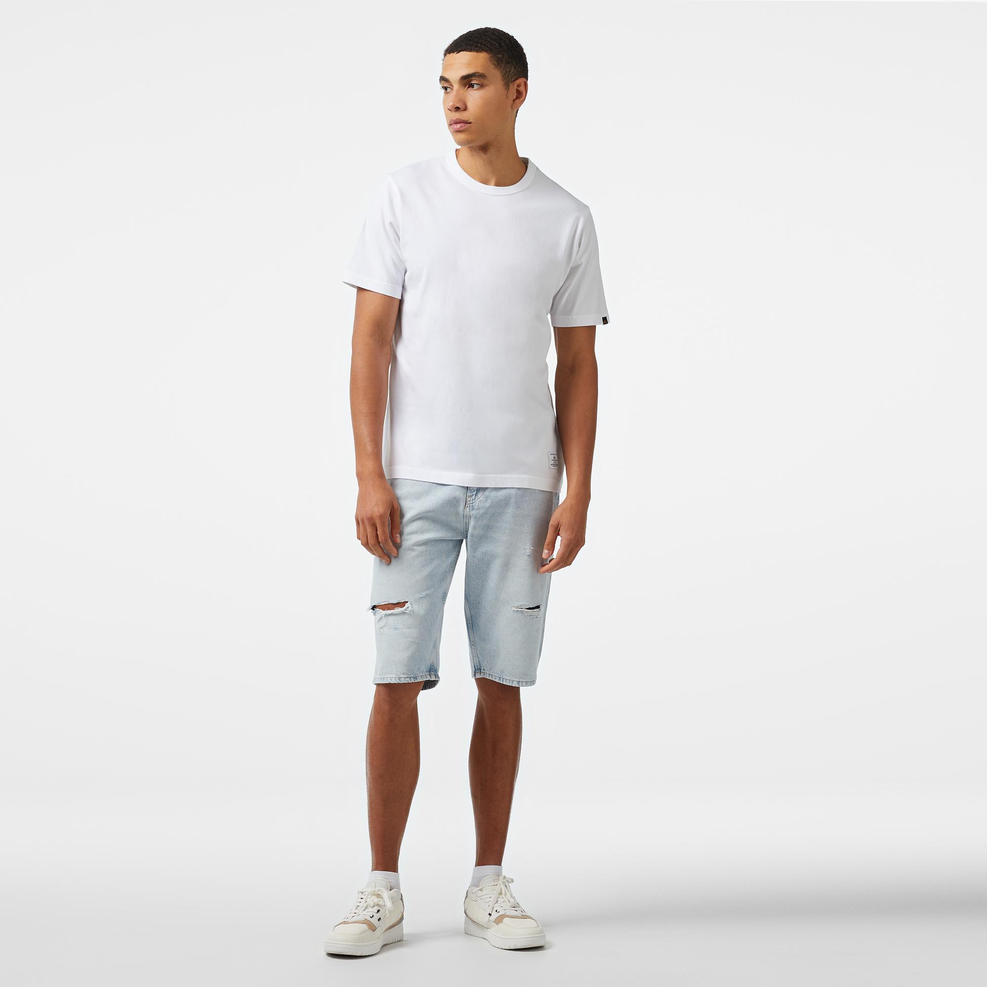 Alpha Industries Essential Gen II Unisex Beyaz T-Shirt