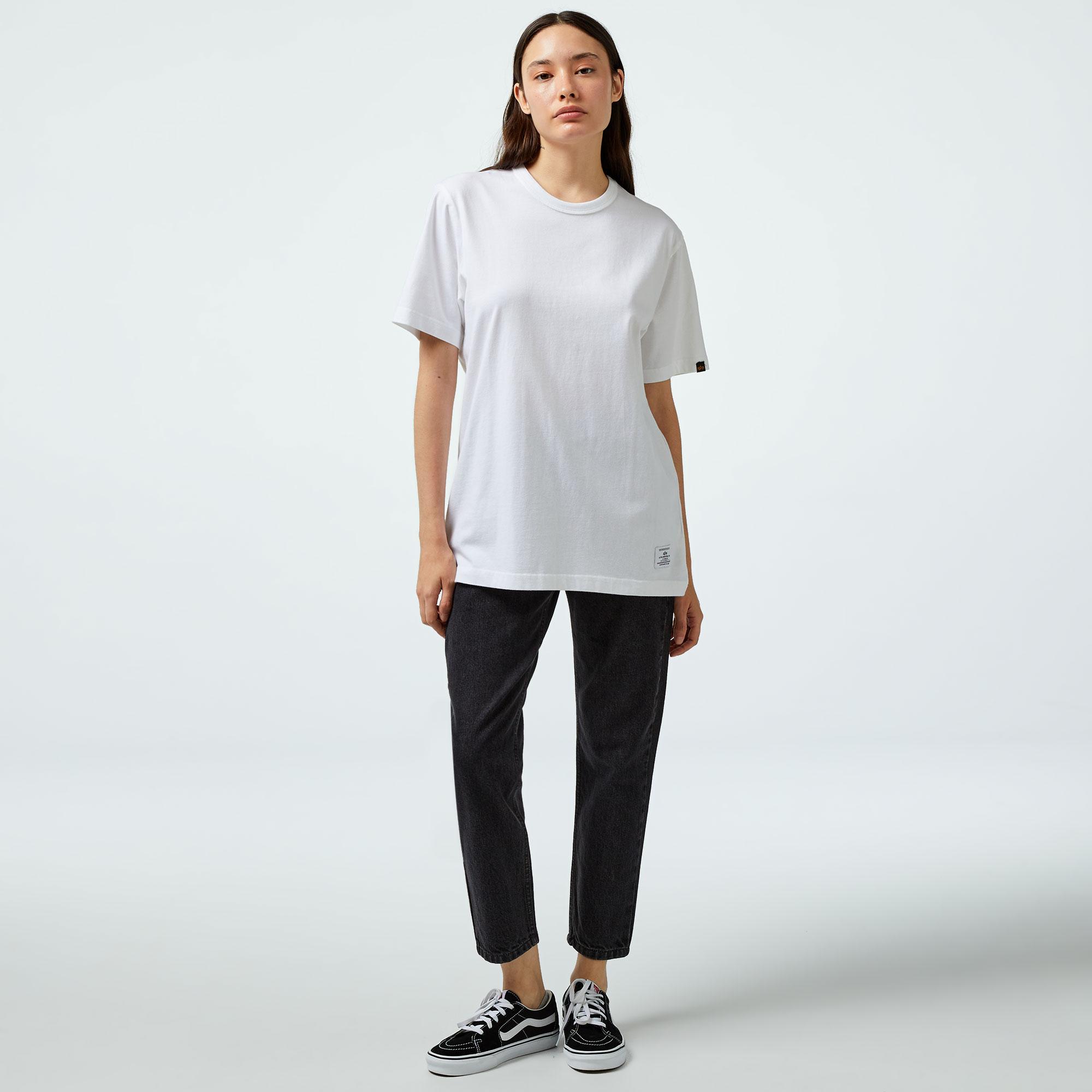 Alpha Industries Essential Gen II Unisex Beyaz T-Shirt