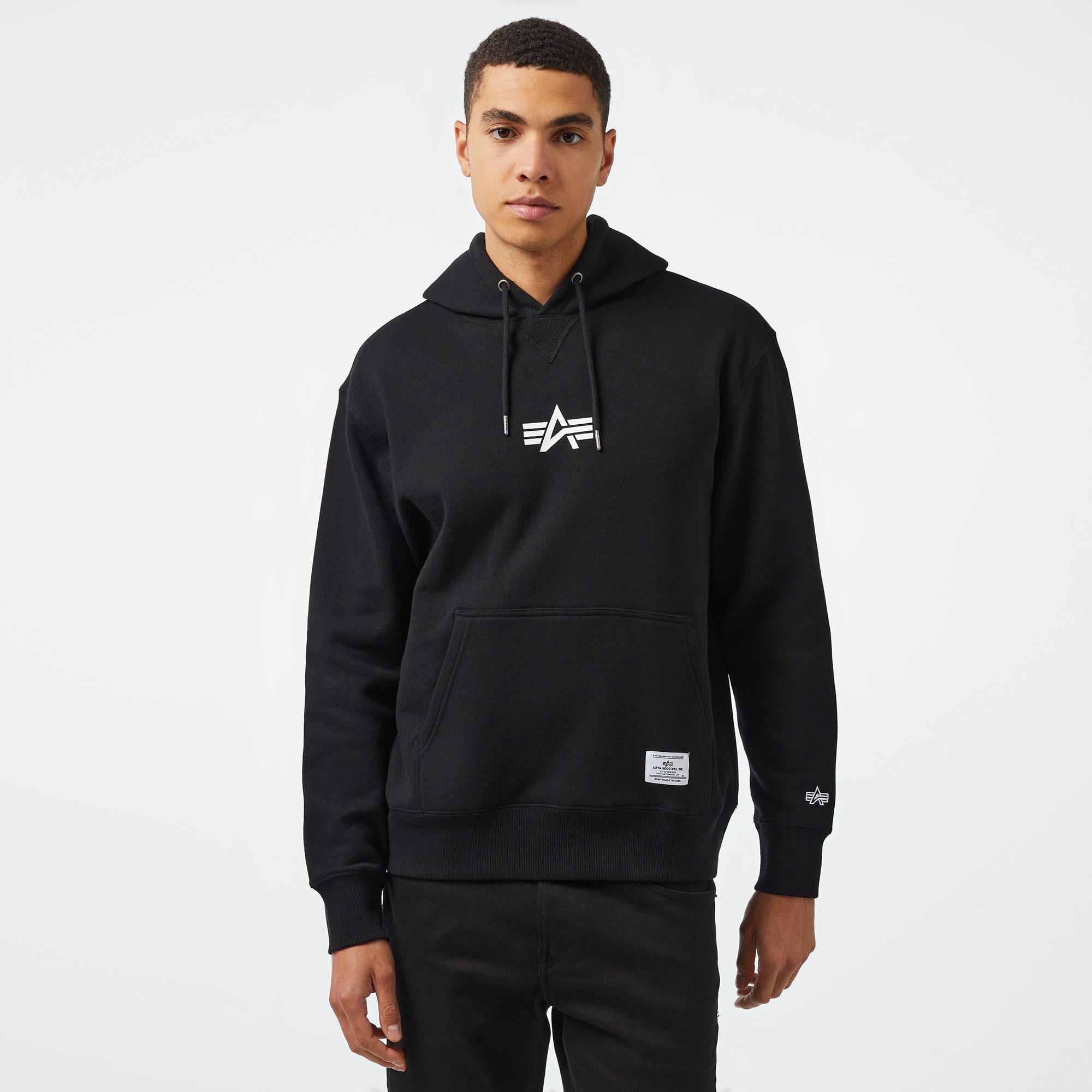 Alpha Industries Born Of Purpose Unisex Siyah Sweatshirt
