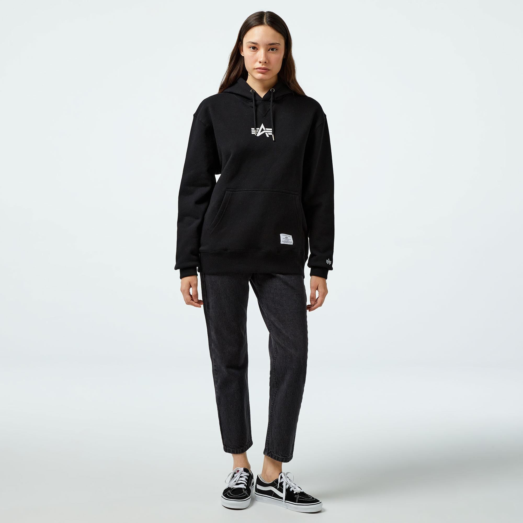 Alpha Industries Born Of Purpose Unisex Siyah Sweatshirt