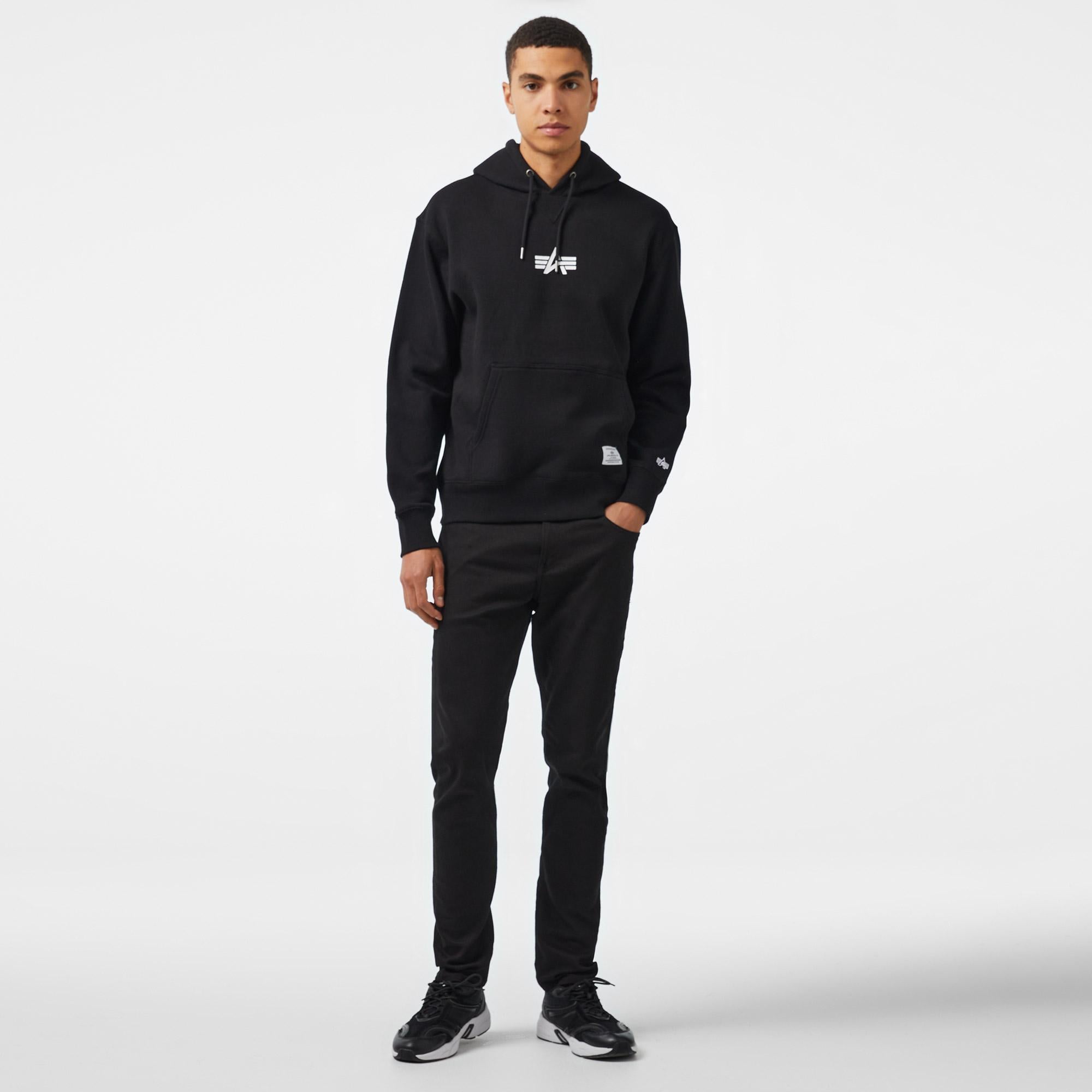 Alpha Industries Born Of Purpose Unisex Siyah Sweatshirt