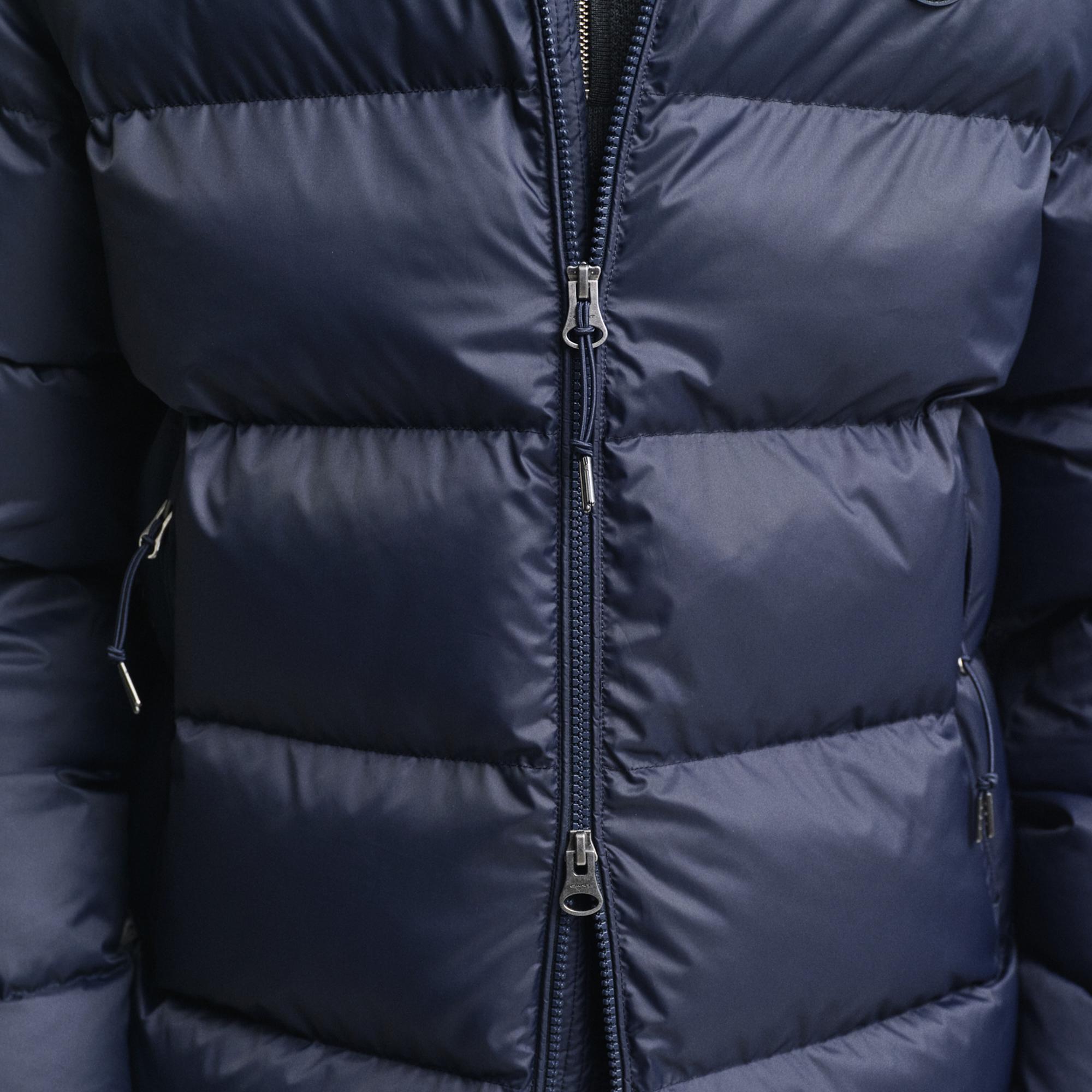 GANT Erkek Lacivert Kapüşonlu Mont