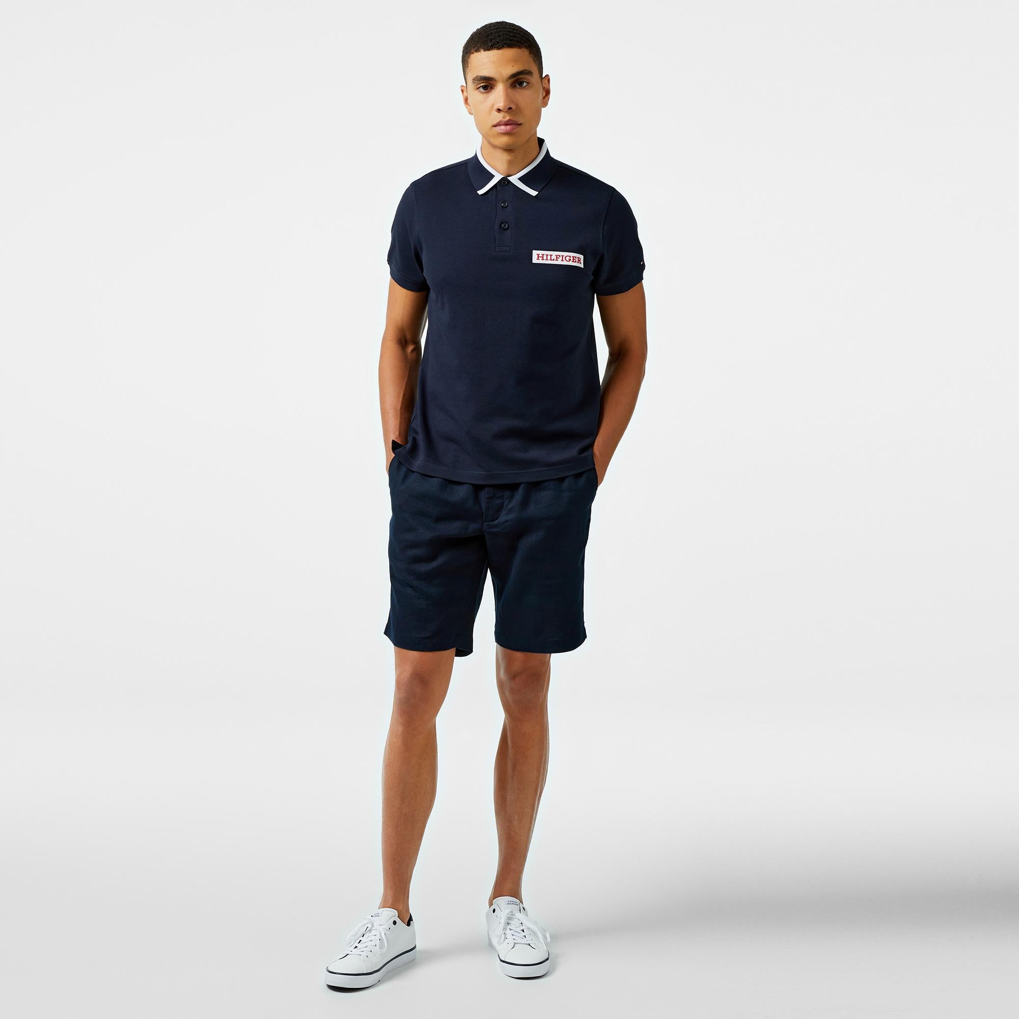 Tommy Hilfiger Erkek Mavi Polo