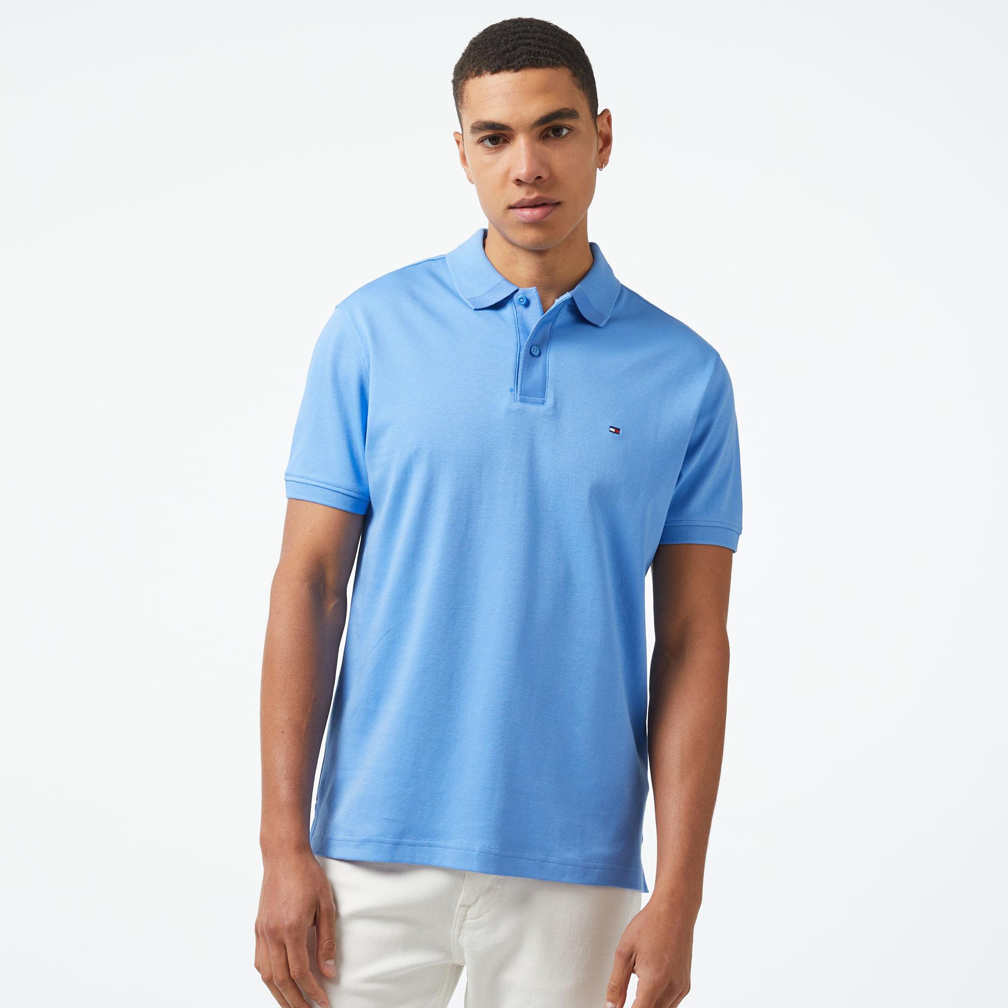 Tommy Hilfiger Erkek Mavi Polo