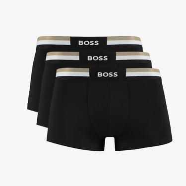  Boss 3'lü Trunk Motion Erkek Siyah Boxer