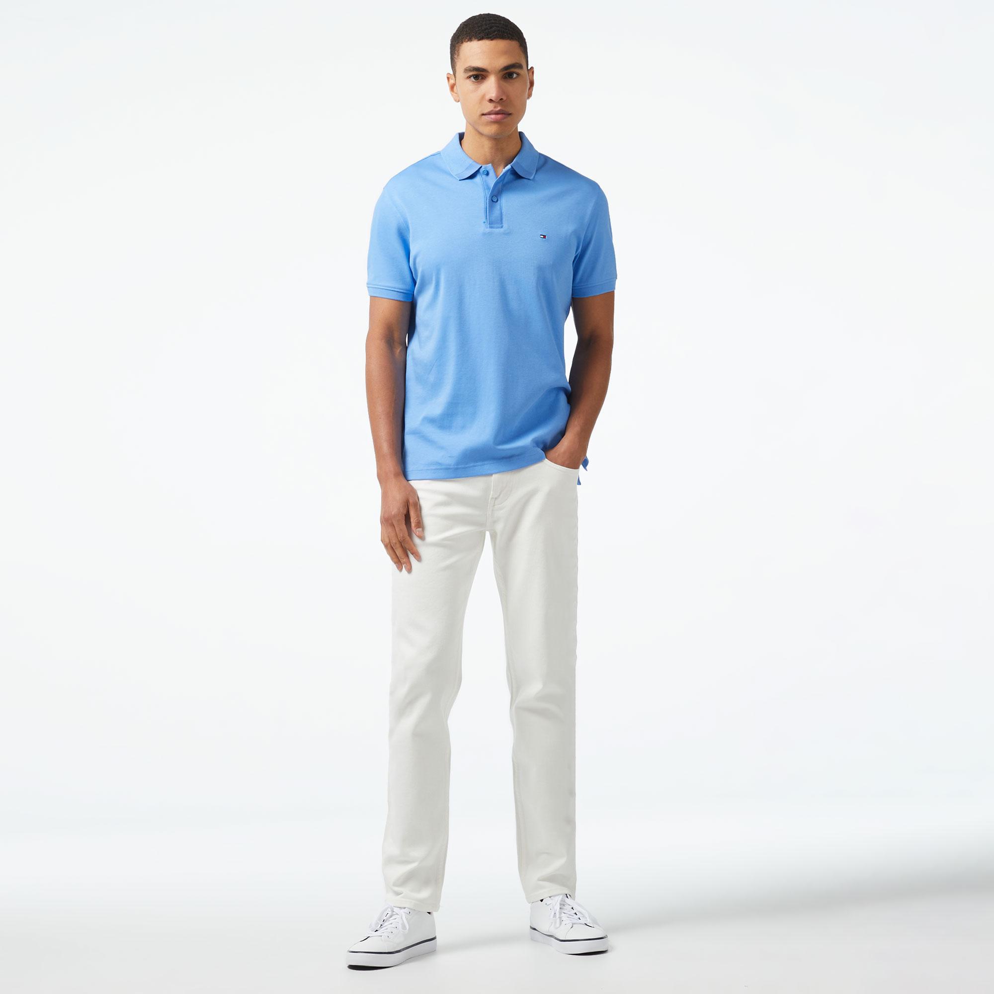 Tommy Hilfiger Erkek Mavi Polo