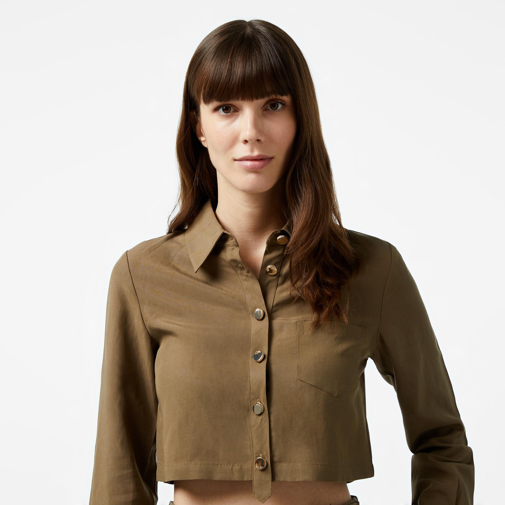 Liu Jo Kadın Haki Gömlek