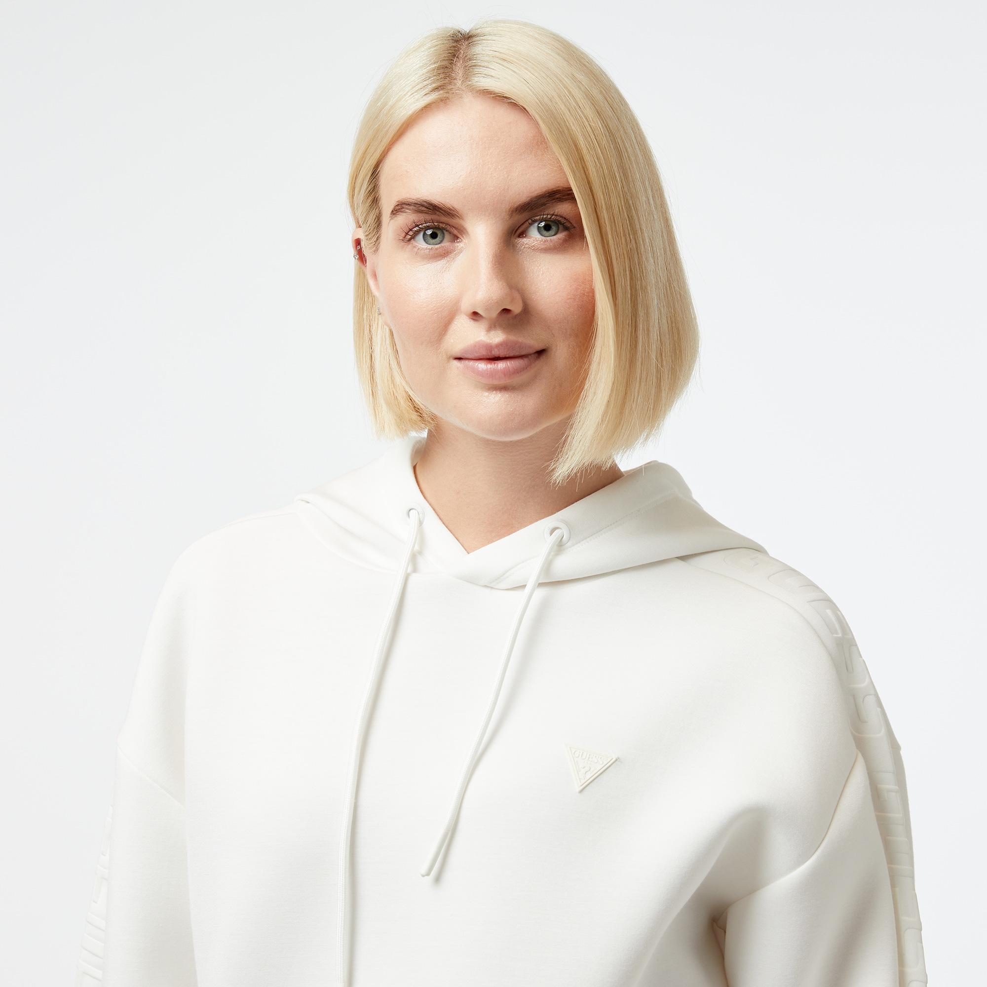 Guess Kadın Beyaz Sweatshirt