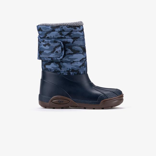  Igor Topo Ski Camo Çocuk Lacivert Bot