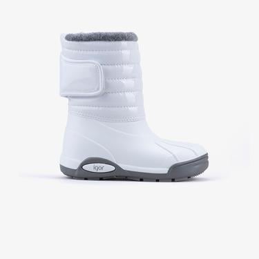  IGOR Topo Ski Charol Çocuk Beyaz Bot