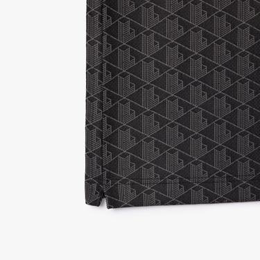  Erkek Classic Fit Monogram Siyah Polo