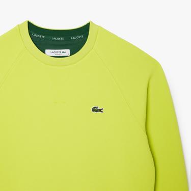  Kadın Regular Fit Bisiklet Yaka Sarı Sweatshirt