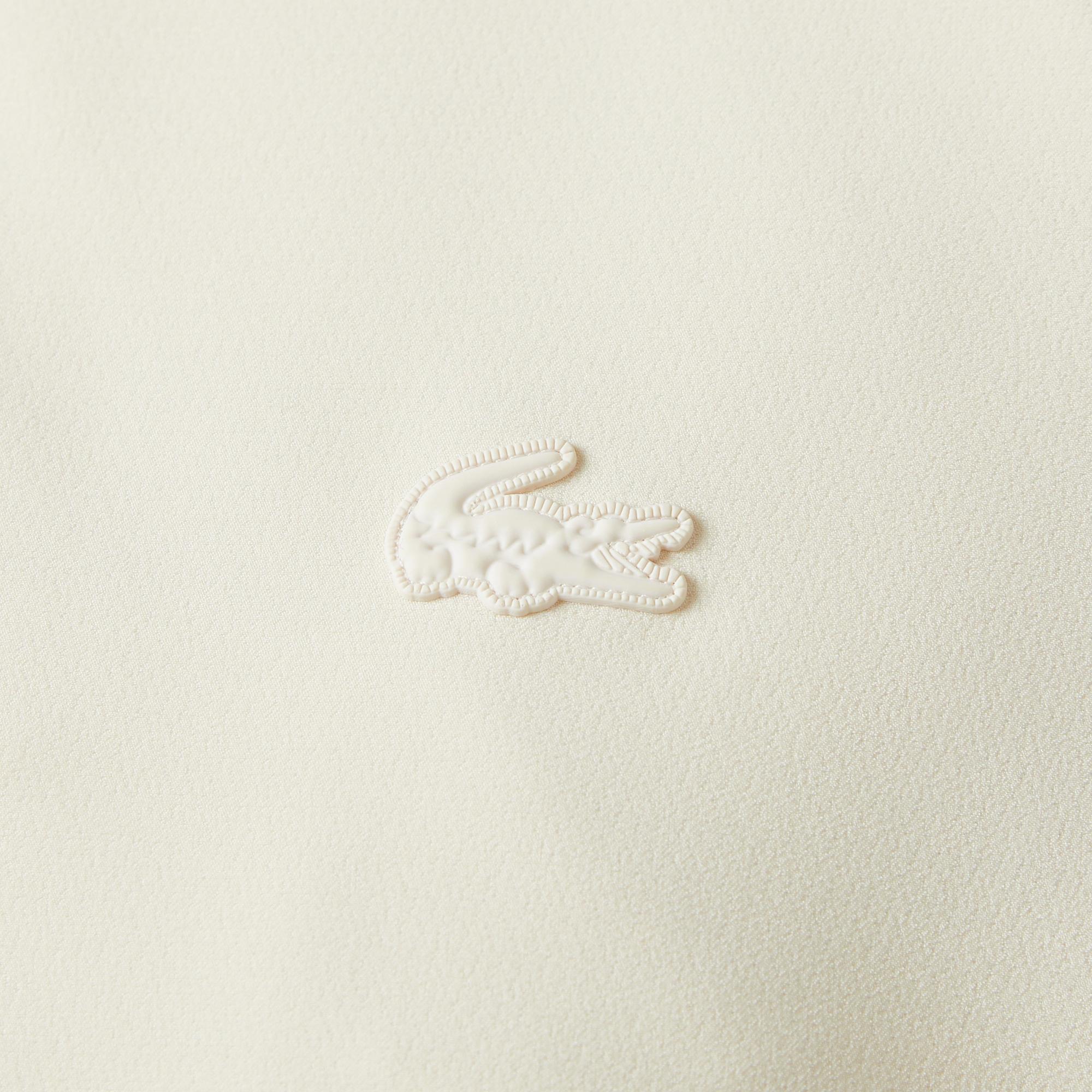 Kadın Relaxed Fit Kapüşonlu Krem Yağmurluk