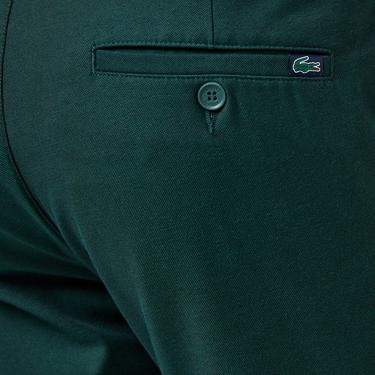  Erkek Slim Fit Chino Koyu Yeşil Pantolon