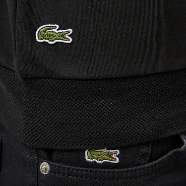  Erkek Relaxed Fit Bisiklet Yaka Baskılı Siyah Sweatshirt