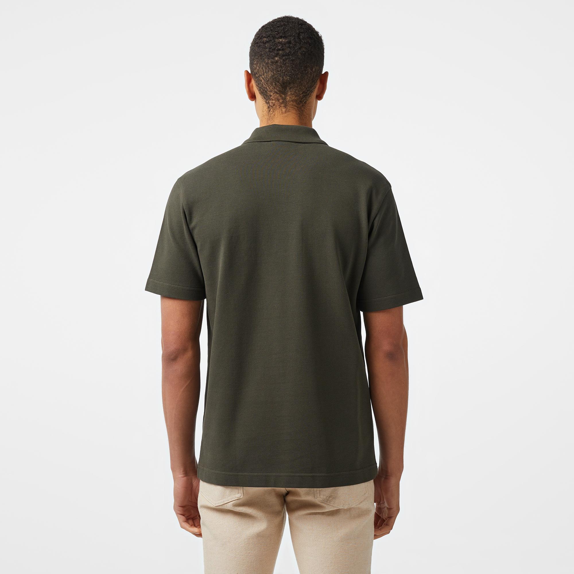 Erkek Relaxed Fit Haki Polo