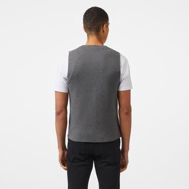  Erkek Classic Fit Gri Triko Yelek