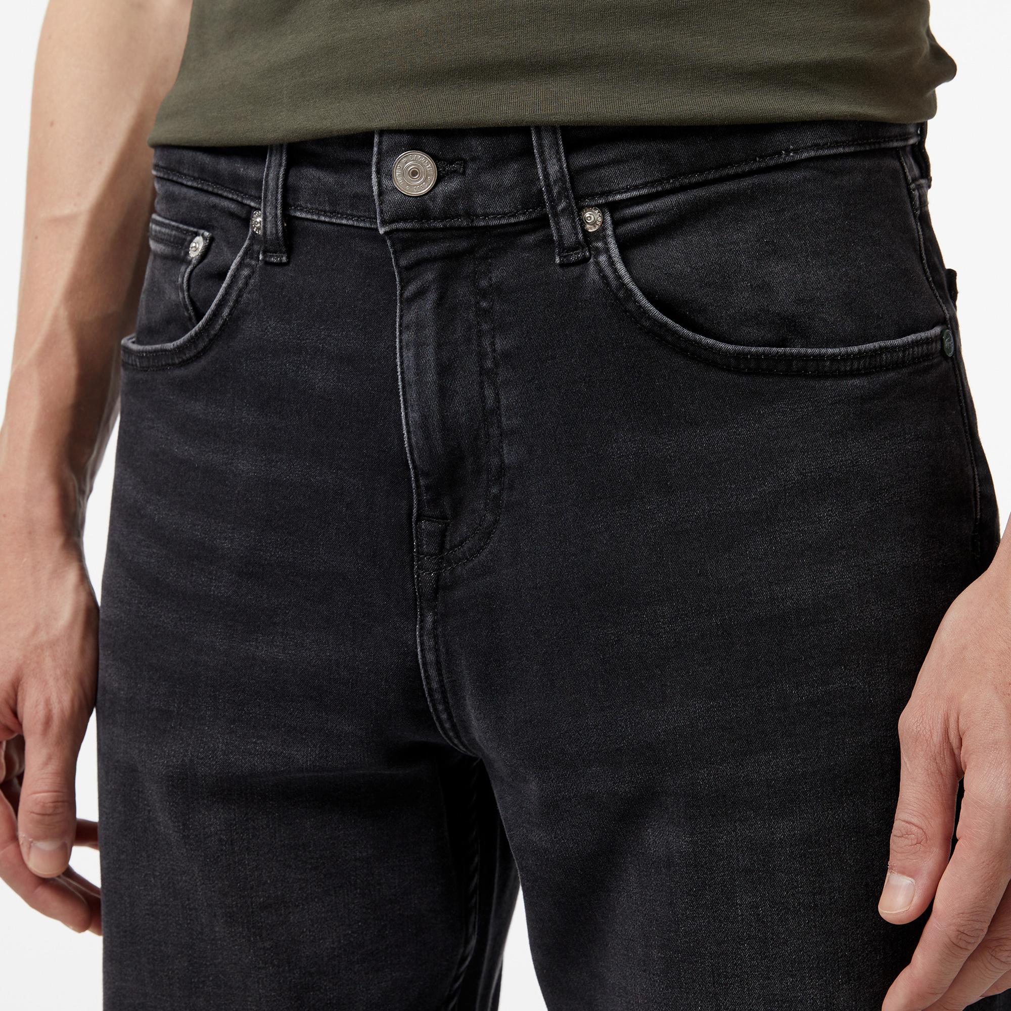 Erkek Regular Fit Denim Gri Pantolon