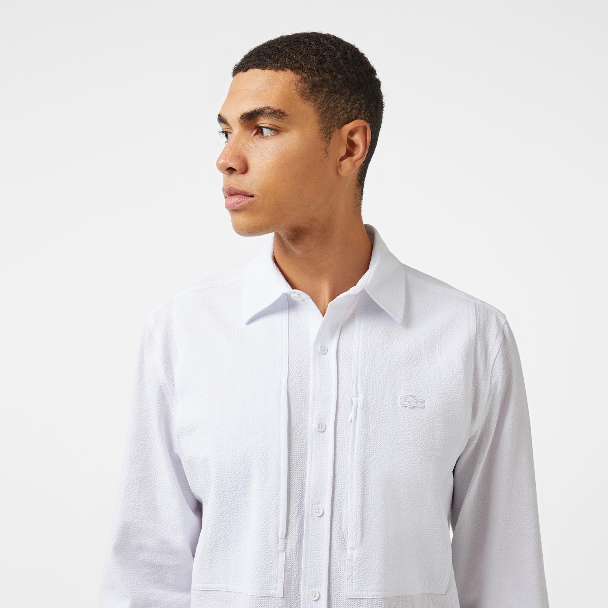 Erkek Regular Fit Beyaz Gömlek