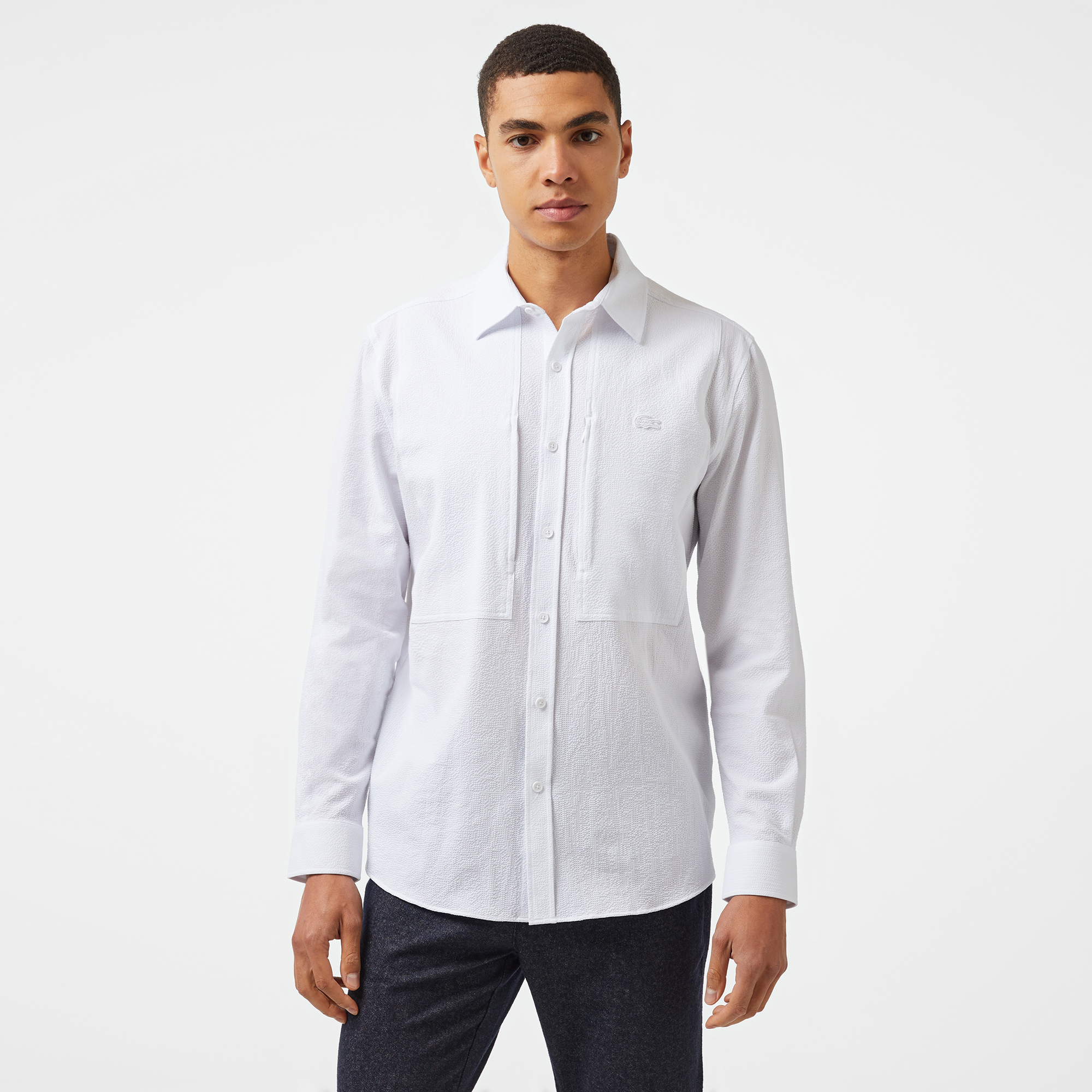  Erkek Regular Fit Beyaz Gömlek