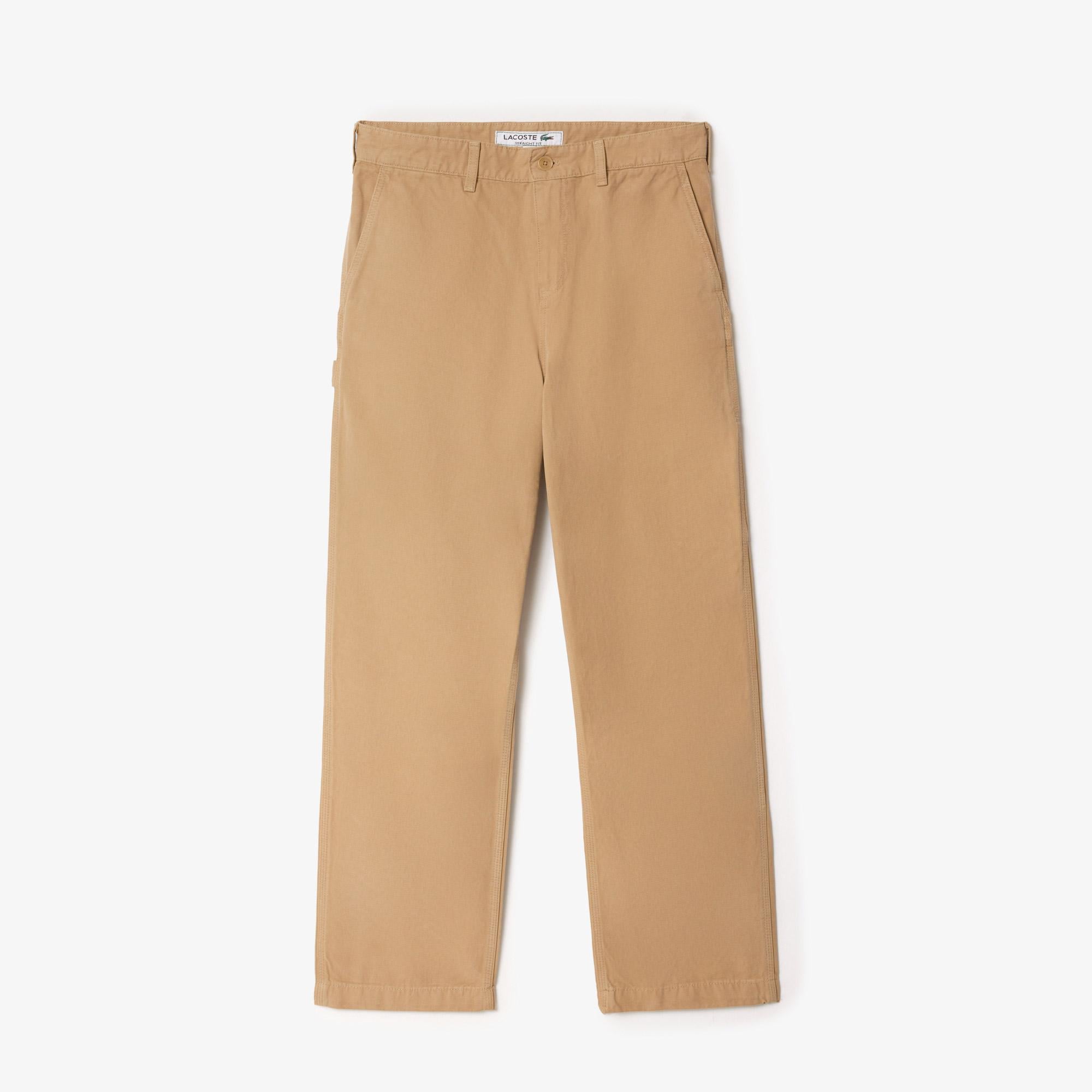 Erkek Relaxed Fit Chino Bej Pantolon