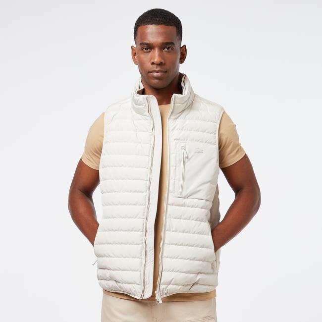  Erkek Dik Yaka Beyaz Yelek