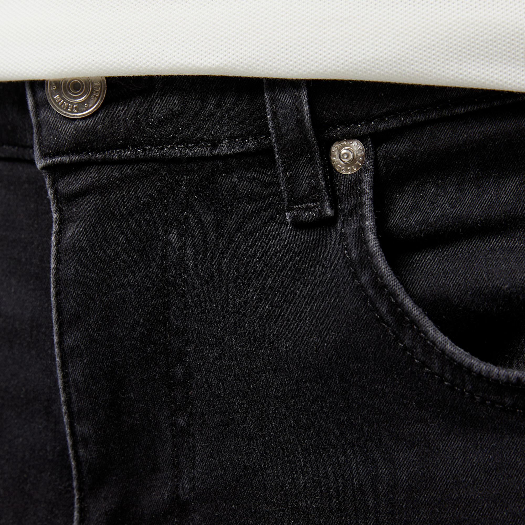 Erkek Regular Fit Denim Siyah Pantolon