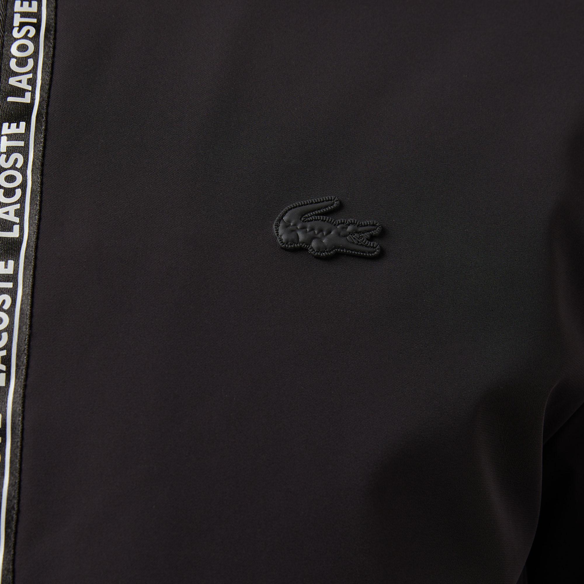 Erkek Regular Fit Kapüşonlu Siyah Mont