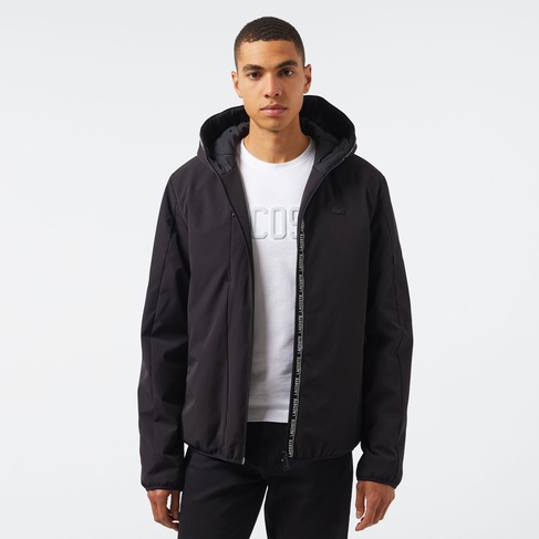  Erkek Regular Fit Kapüşonlu Siyah Mont