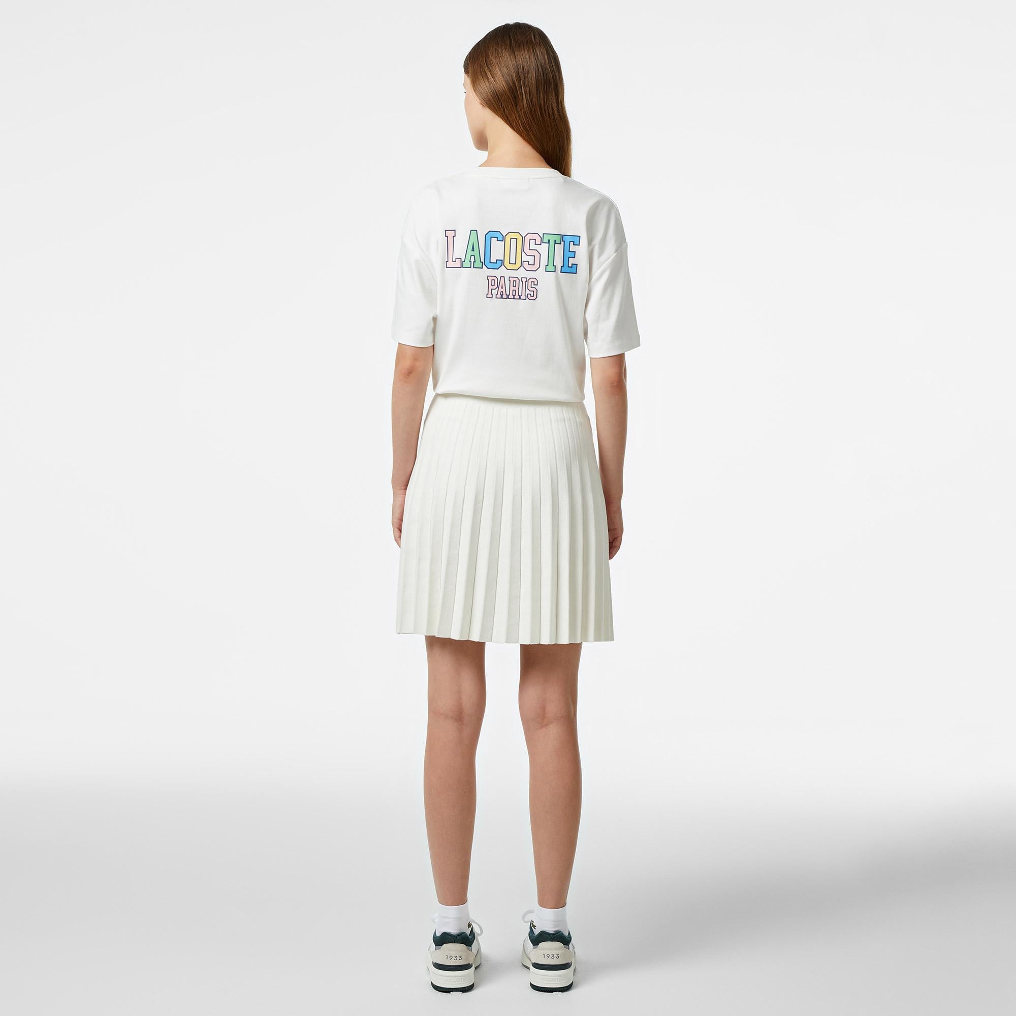 Kadın Flare Fit Beyaz Etek