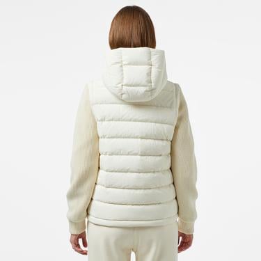  Kadın Regular Fit Kapüşonlu Beyaz Mont