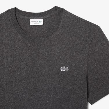  Erkek Regular Fit Bisiklet Yaka Koyu Gri T-Shirt