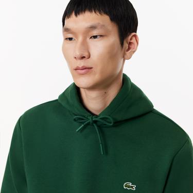  Lacoste Erkek Classic Fit Kapüşonlu Yeşil Sweatshirt
