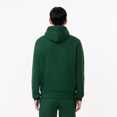  Lacoste Erkek Classic Fit Kapüşonlu Yeşil Sweatshirt