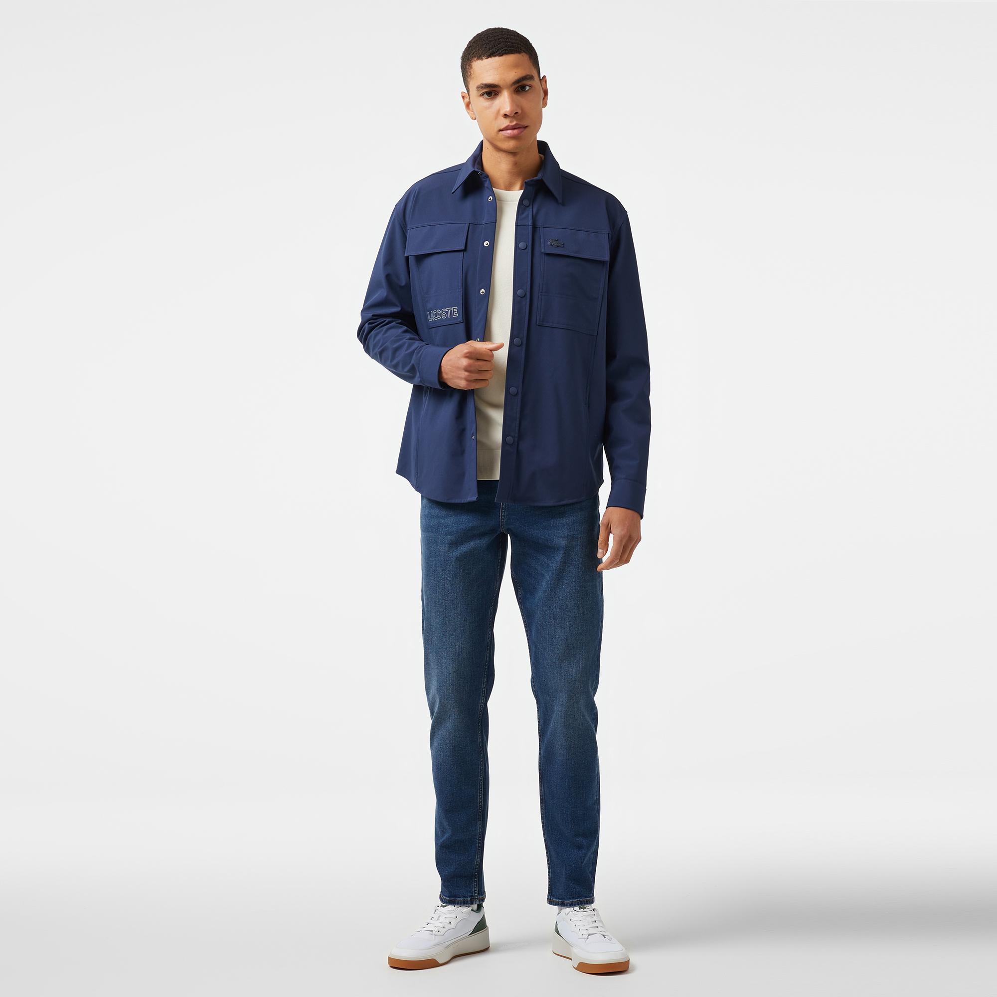 Erkek Relaxed Fit Lacivert Gömlek