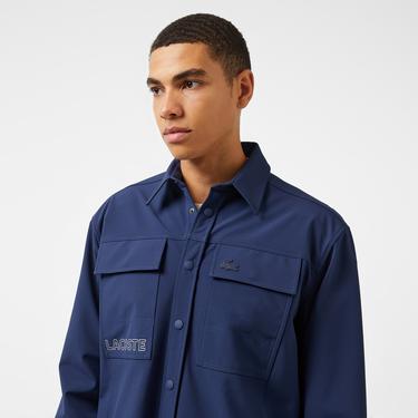  Erkek Relaxed Fit Lacivert Gömlek