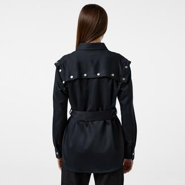  Kadın Regular Fit Siyah Gömlek