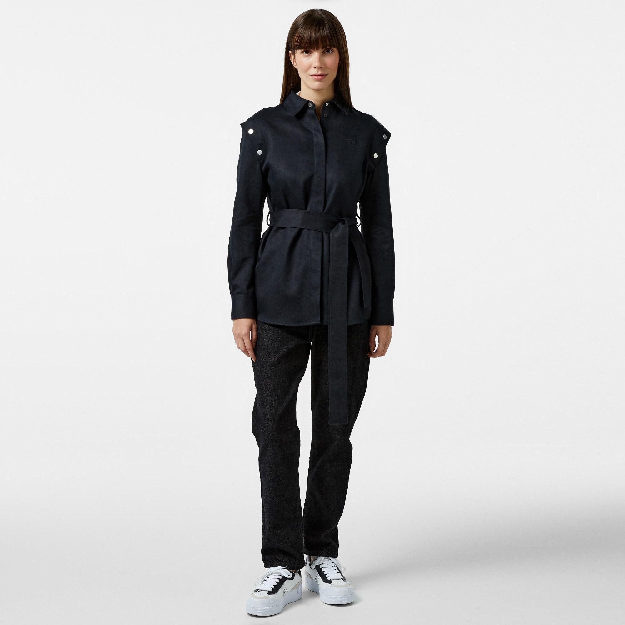 Kadın Regular Fit Siyah Gömlek