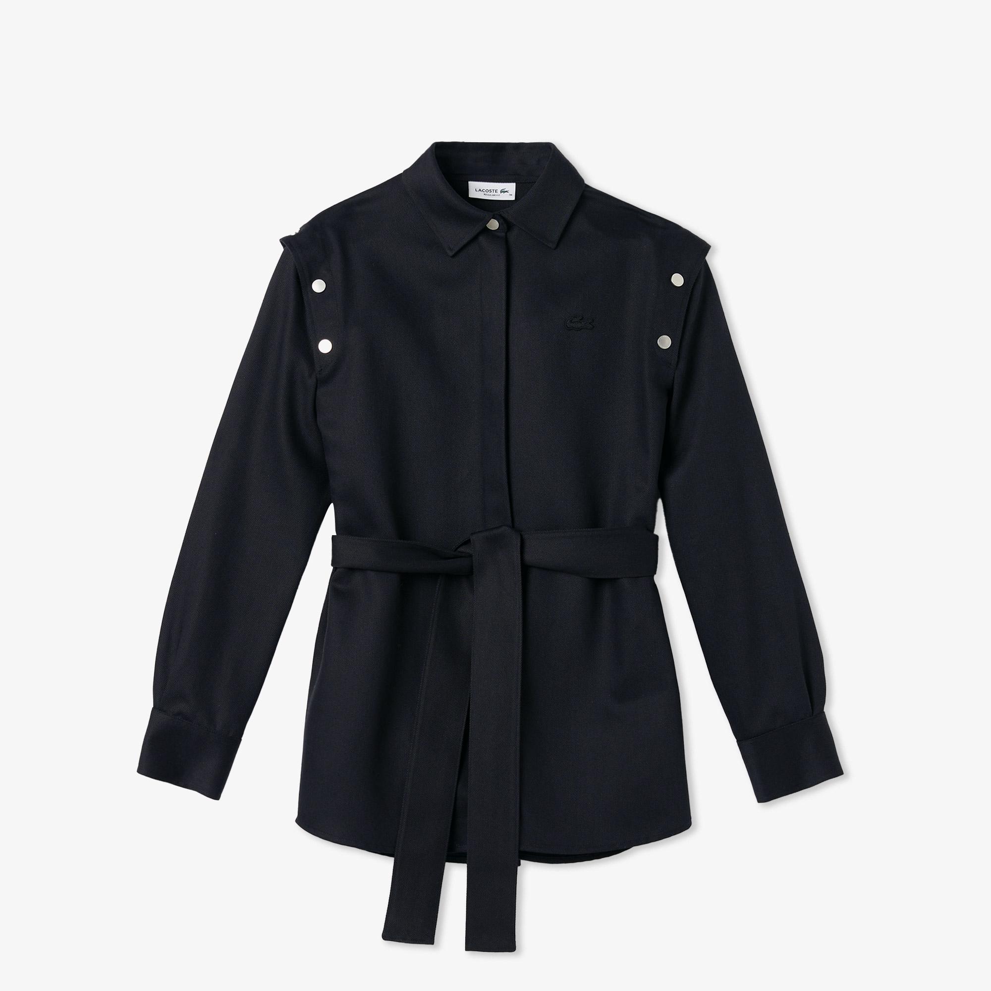 Kadın Regular Fit Siyah Gömlek